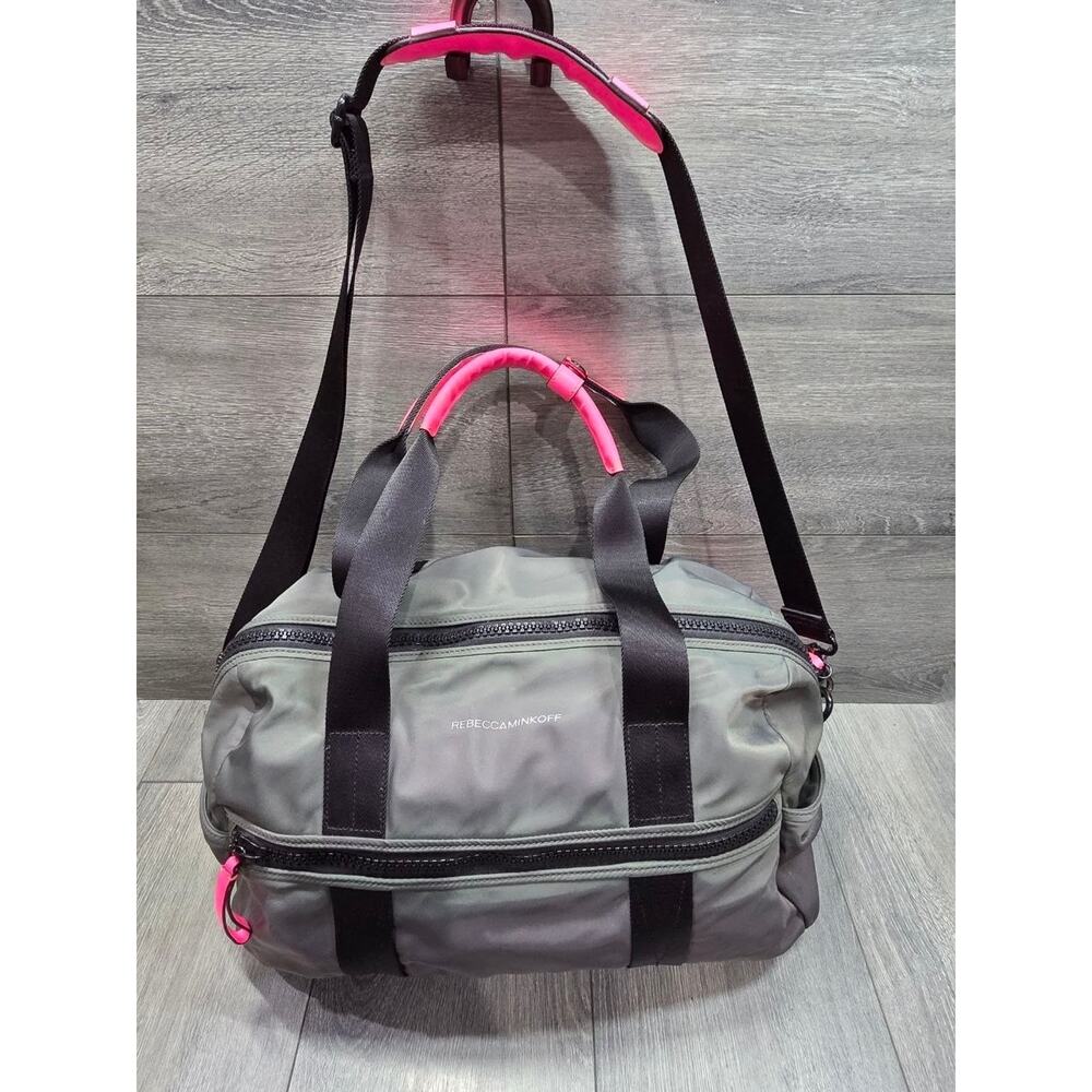 Rebbecca Minkoff Women's Weekender Duffle Gym Bag sport Grey/pink B000738